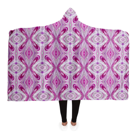 Agate Gemstone Oversized Sherpa Fleece Hooded Blanket
