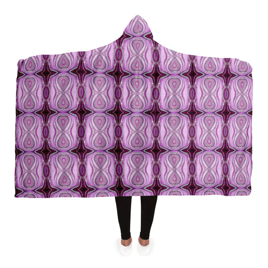 Agate Dreamscape Oversized Sherpa Fleece Hooded Blanket